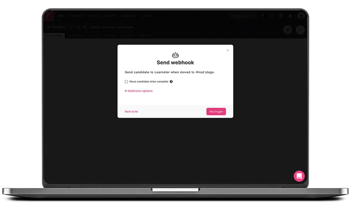 Learnster Webhook