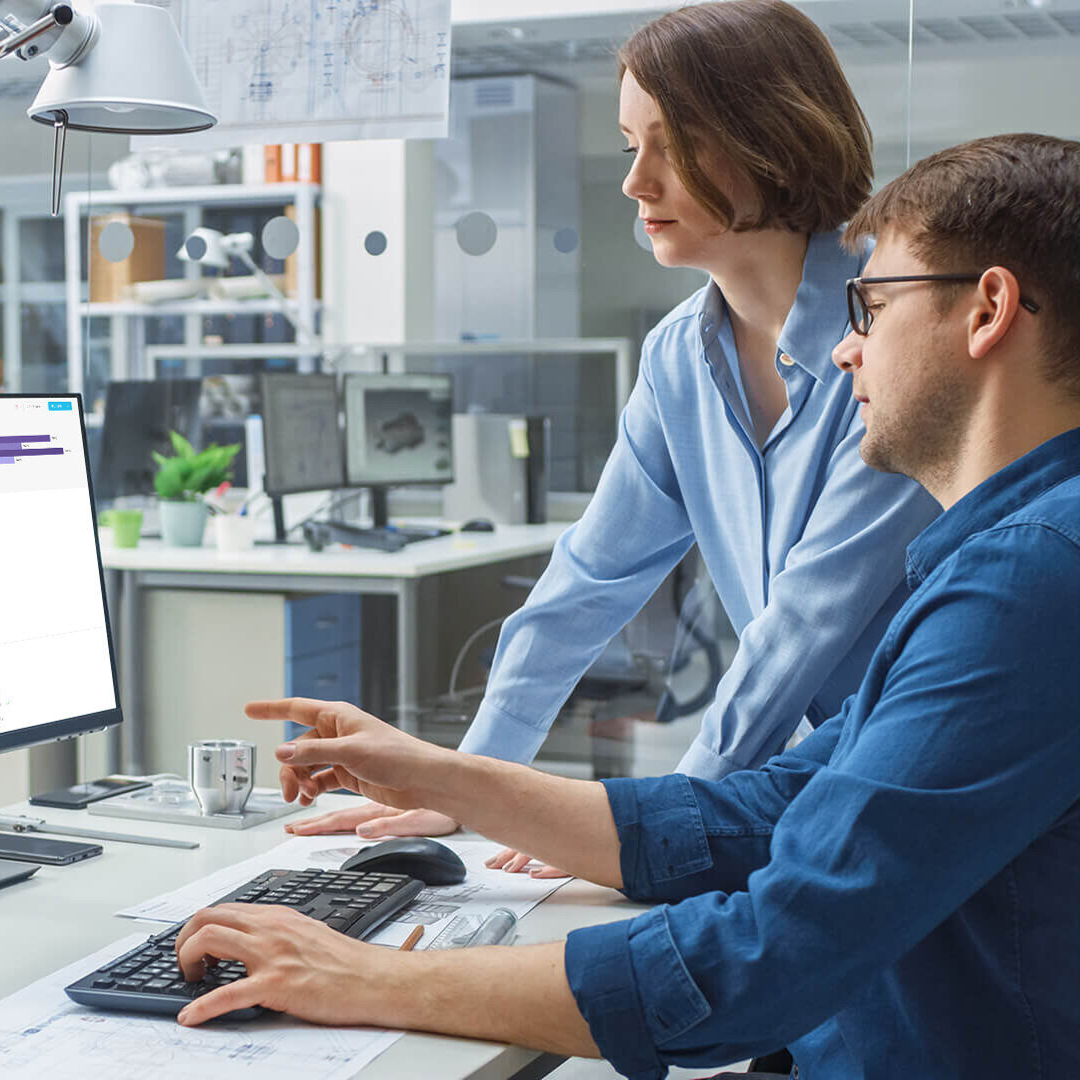 Colleagues by computer